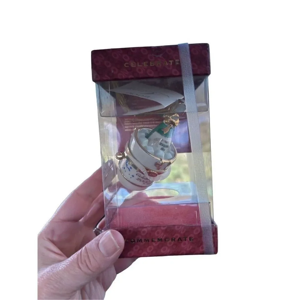 Vintage Lenox 2000 Ornament Korbel Champagne Bucket In Box New Sealed.